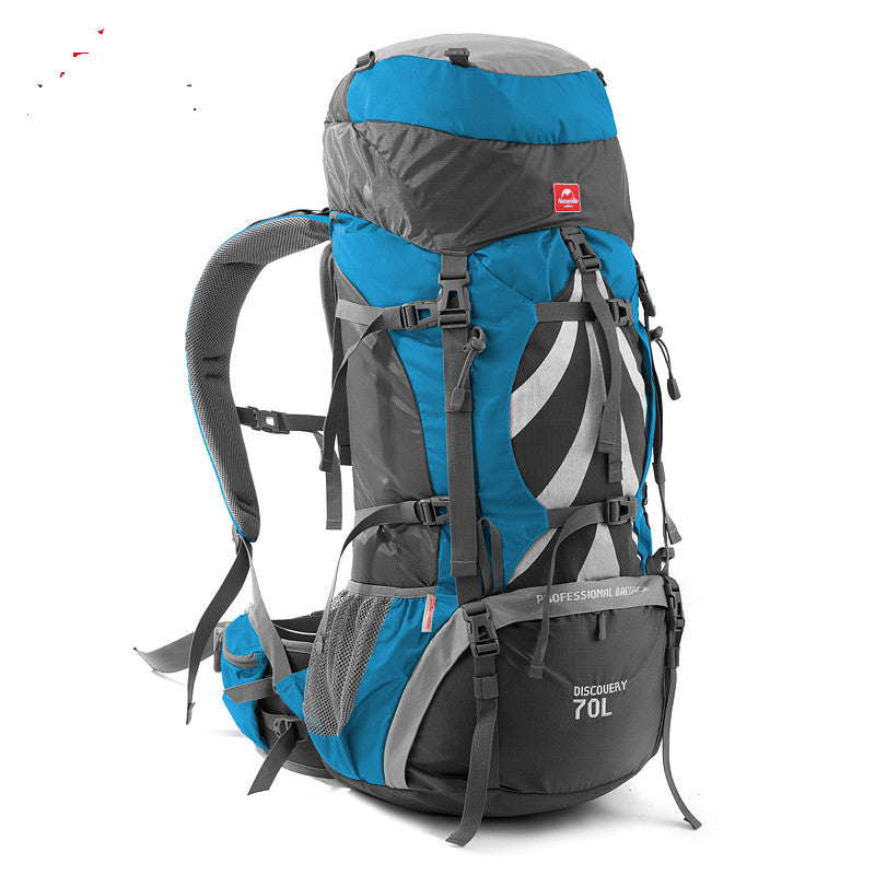 Laden Sie das Bild in Galerie -Viewer, 70L Rucksack Outdoor Hiking Backpack Nylon Waterproof
