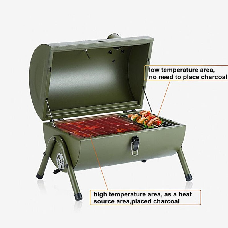 Laden Sie das Bild in Galerie -Viewer, Tragbarer Outdoor BBQ Grill (3-5 Pers.)
