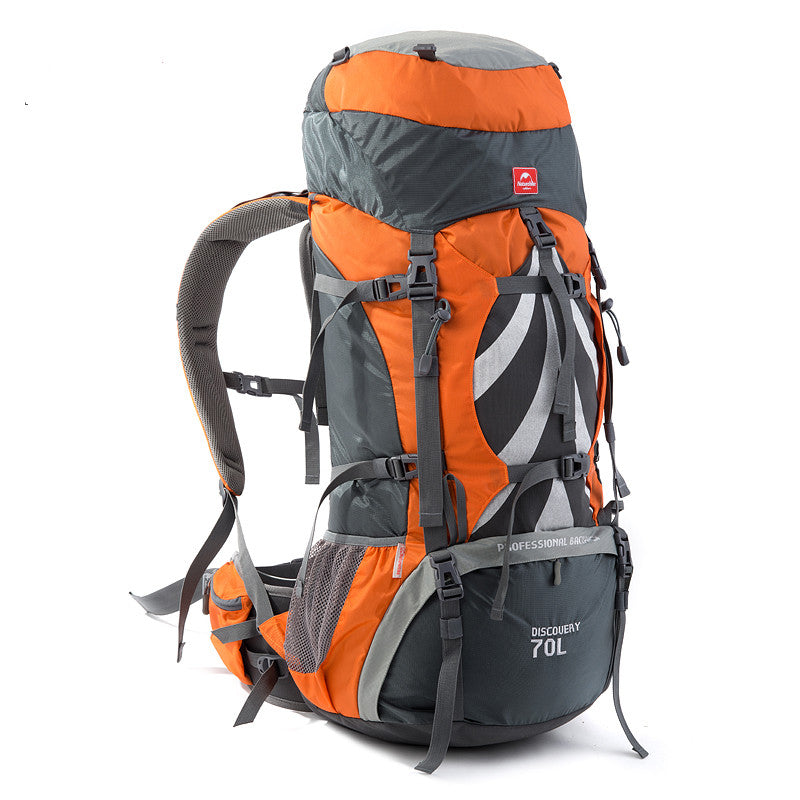 Laden Sie das Bild in Galerie -Viewer, 70L Rucksack Outdoor Hiking Backpack Nylon Waterproof
