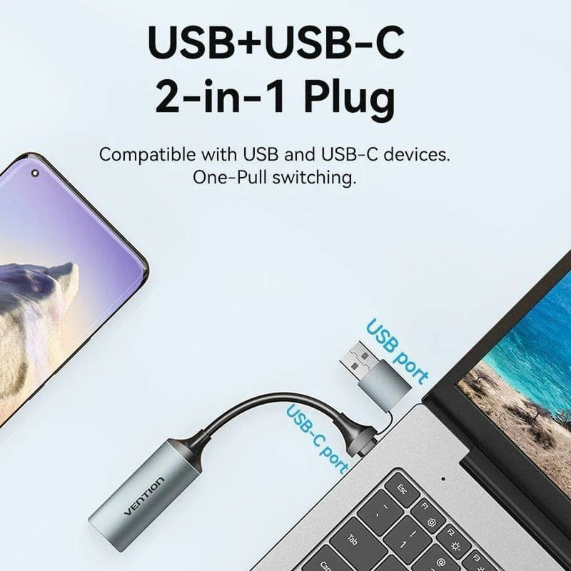 Laden Sie das Bild in Galerie -Viewer, USB-C-zu-HDMI-Adapter Vention ACWHA 10 cm
