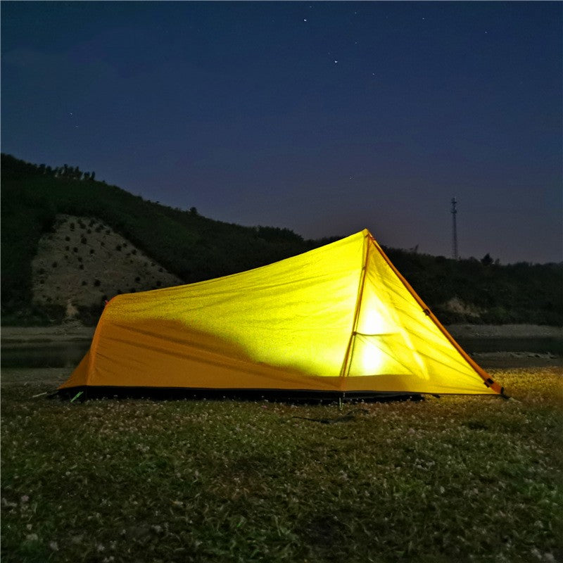 Laden Sie das Bild in Galerie -Viewer, Double Outdoor Aluminium Pole Light Exposure Camping Tent
