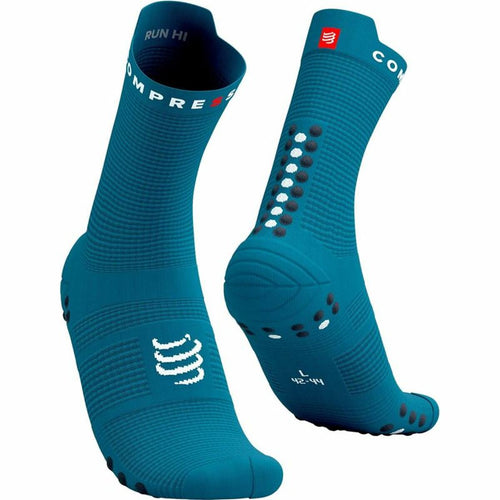 Sportsocken Compressport Pro Racing v4.0 Run Azul Océano