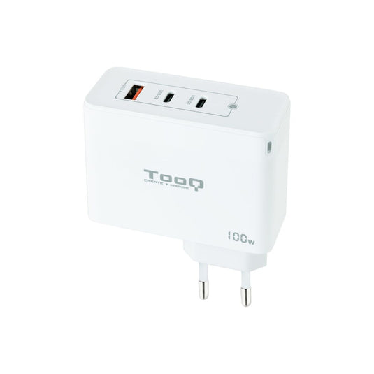 Wandladegerät TooQ TQWC-GANQC2PD100W Weiß 100 W