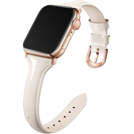 glänzendes Lackleder-iWatch-Armband